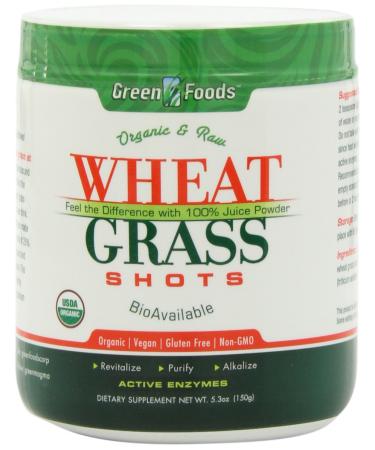 Green Foods  Organic & Raw Wheatgrass Shots 5.3 oz (150 g)