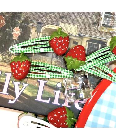 Limtula 2 s Girls Small Hair Clip Sweet Side Clip Metal Snap Hairpin Gift Cute Fruit Hair Accessories for Women B - Buy Online on GoSupps.com