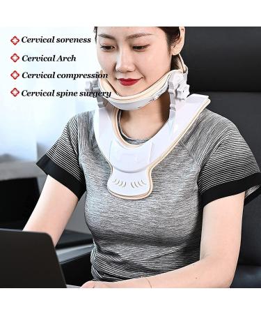 Jlasdr Neck Protection Neckwear | Adjustable Cervical Neckrest for Postoperative Comfort | Ideal for Office Workers & Students (Size: S) - Buy Online on GoSupps.com