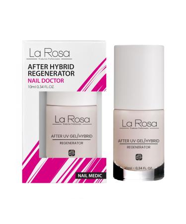 LaRosa AFTER HYBRID/TIPS REGENERATOR - Traitement intensif et r g n ration des ongles ab m s apr s gels et vernis semi-permanents - 10 ml
