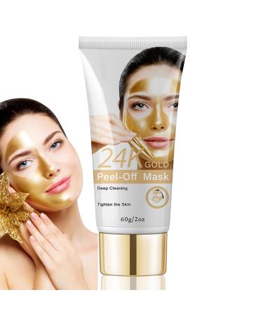 Peel off Face Masks - 24k Gold Face Masks Beauty - Anti Wrinkle Face Mask - Hydrating Face Mask - Deep Cleansing Clay Face Mask - Moisturizing Sheet Masks - Nourishing Smoothing Skin 60g