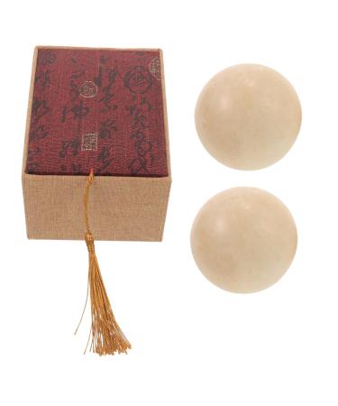 Soesfoufu 1 set Jade-Fitness handball Jade meditation balls Chinese massage balls massage balls Massage ball Comfortable hand balls hand massage balls out outside quartz ball boccia small ball massage globe