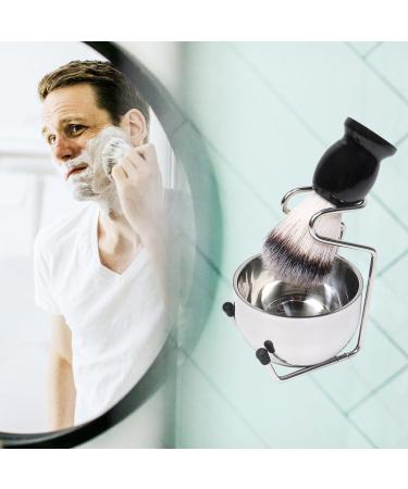 Premium Edestahl Dachshaar Razor Brush Set with Shaving Bowl | Perfect Shaving Gift for Men - Black - Buy Online on GoSupps.com