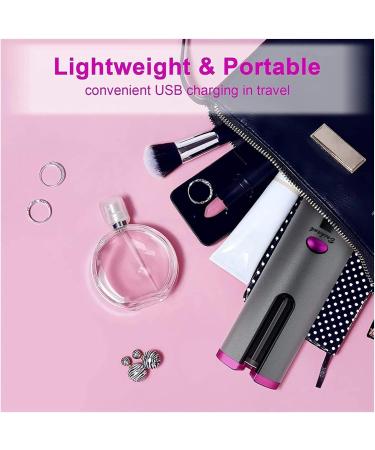 Buy Cordless Auto Curler & Portable Rotating Hair Waver - LCD Display Rechargeable Battery Travel-Friendly Curling Iron - Buy Online on GoSupps.com