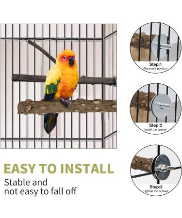 Natural Bird Toys for Small Macaws, Budgies, Lovebirds, Finches | Pepper & Apple Tree Perches for Small to Medium-Sized Birds - Buy Online on GoSupps.com