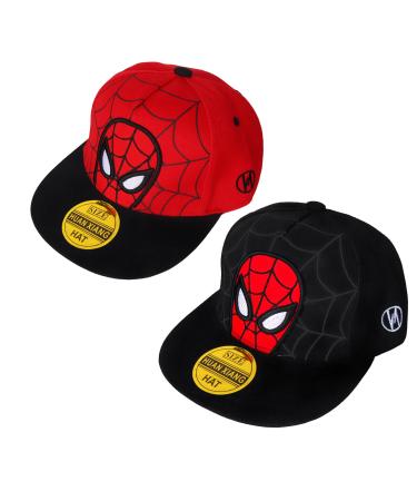 Spiderman Cap Children 2 pieces of superhero baseball cap spider basecap children boys Spiderman baseball cap children spiderman hat boy sun protection adjustable hats for young girls