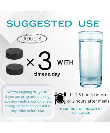 PLENARX Activated Charcoal Dietary Supplement Pills Easy to Swallow Individually Packed in Blisters Helps Occasional Gas & Bloating Detox Support Pack of 5 - Buy Online on GoSupps.com