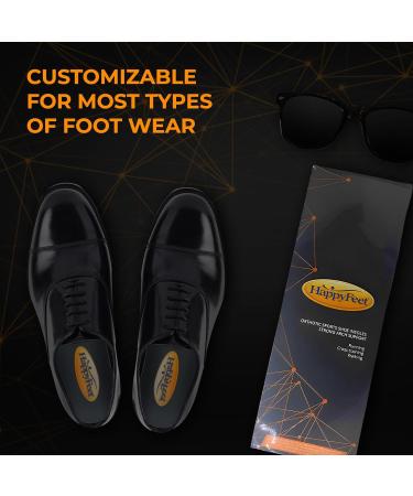 Happy Feet Arch Support Insoles | Plantar Fasciitis Relief | Shock Absorbing & Anti-Fatigue Insoles for Men & Women | Trim to Fit (XL - Buy Online on GoSupps.com