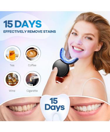 Professional Teeth Whitening Kit - LED Home Set for White Teeth | 3PC Tooth Bleach Gel & Stain Remover - Buy Online on GoSupps.com
