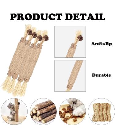 HBINGL Silvervine Chew Sticks for Cats 4 pcs Brown Catnip Chew Sticks for kitten Cat Teeth Nip Cleaning Teeth Chew Catnip Toys Natural Cat Teeth Nip Cleaning Catnip for Indoor Cats - Buy Online on GoSupps.com