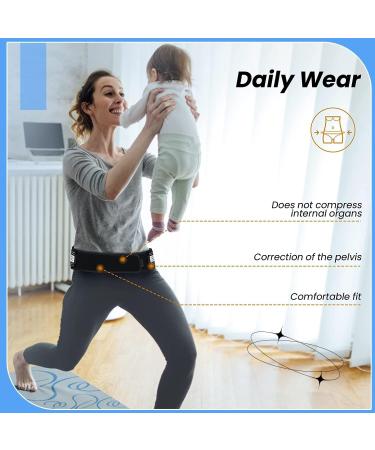 Sacroiliac SI Joint Hip Belt for Men & Women - Sciatica Relief Lower Back Pain Support Adjustable Back Brace for Pelvic & Nerve Compression - Buy Online on GoSupps.com