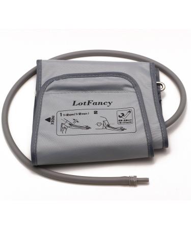 Lotfancy Large Cuff Replacement (11"-17") for H-003D H-CR24 Omron Upper Arm Blood Pressure Monitor BP710 BP742 HEM-432C HEM-711AC HEM-712C HEM-712CLC ELITE7300IT, D Ring Included