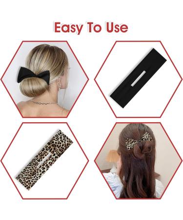Mabor 3Pcs Bun Hair Maker French Deft Bun Hair Twister Hair Donut Heatless Lazy Hair Curler Hair Twist Bun Maker Flexible Reusable Hair Styling Accessories for Women Girls - Buy Online on GoSupps.com