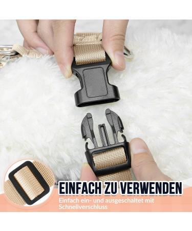 Slowton Dog Harness for Small to Medium Dogs | No-Pull Safety Harness | Soft & Breathable Beige Breast Harness - Buy Online on GoSupps.com