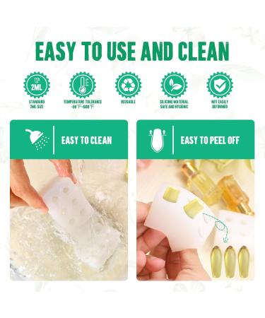 Reusable Silicone Suppository Molds Kit - 2ML 4 Mold Trays & 10 Droppers | International Shipping Available - Buy Online on GoSupps.com