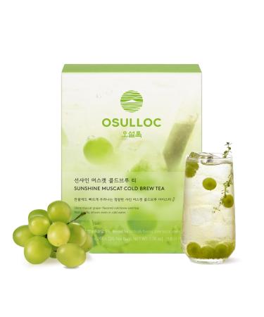 OSULLOC Sunshine Muscat Cold Brew Tea Sweet Muscat flavored iced tea Hydration Tea Packets (20ea 1.76oz)