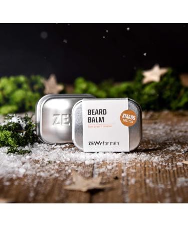 ZEW for Men Beard Balm - Natural Ginger Cinnamon Fragrance Activated Carbon 80ml | Premium Beard Care & Styling - Buy Online on GoSupps.com