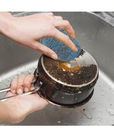 Steel Scrubber - Dish Scrubbers | Tear Resistant Reusable Steel Wool for Kitchen Effective On Sinks Grills Pots Broiler Racks Stoves Cleaning Dishes - Buy Online on GoSupps.com