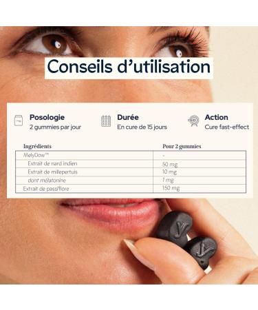 EPYCURE - Fast Sleep Gummies Without Sugars - Faster Sleep Relaxation Restorative Sleep - 100% Natural - St. John's Wort Indian Nard Passionflower - 15 Day - Vegan - Made in France - Buy Online on GoSupps.com