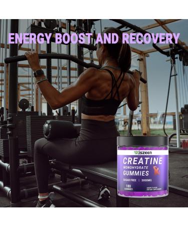 Sugar Free Creatine Monohydrate Gummies - 5g for Men & Women with L-Taurine Alpha GPC & Vitamin B12 | International Shipping Available - Buy Online on GoSupps.com