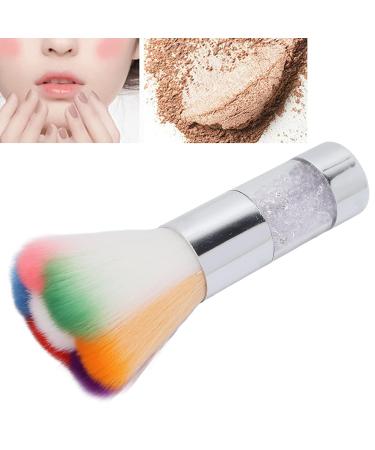 Colorful Travel Kabuki Makeup Brush - Small Silver Cosmetic Tool for Blush & Powder - Perfect for Nail Art Cleaning - Buy Online on GoSupps.com