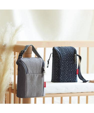 Baby Bottle Thermal Bag - Waterproof Insulation Tote for Breast Milk Storage - Gray - Buy Online on GoSupps.com