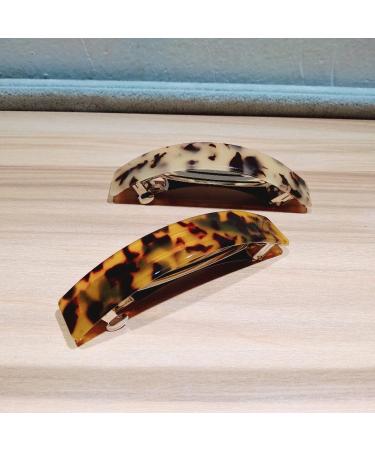 Hair Barrette 2 Pack Hair Claw Hair Barrette for Women Tortoiseshell Hair Clips for Party Travel Banquet Daily Usage Wedding Dancing Birthday Valentines Day Gifts  - Buy Online on GoSupps.com