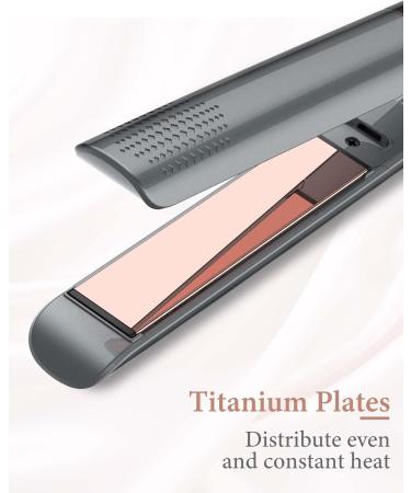 Buy ANWA Titanium 1 Inch Flat Iron Hair Straightener - 2 in 1 Curler 3D Floating Plates Professional Ionic Design Double Voltage - International Shipping Available - Buy Online on GoSupps.com