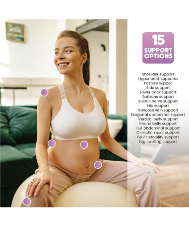 Mama Tape Belly Support for Pregnancy | Pelvic & Back Pain Relief - Extra Wide Kinesiology Tape 4x16.4' | Maternity Belly Support - Buy Online on GoSupps.com