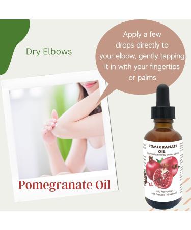 Best Nature's Cosmetics Pomegranate Seed Oil Organic 100% Pure Unrefined Cold Pressed Pomegranate Oil for Face for Radiant Skin and Beautiful Hair 1 fl oz / 30 ml 1 Fl Oz (Pack of 1) - Buy Online on GoSupps.com