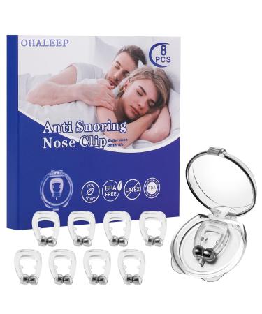 Snore Stopper with Adjustable Magnet Silicone Nose Clip Stop Snoring Effective to Relieve Snoring Comfortable and Quieter Sleep Anti Snoring Devices