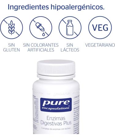  Pure Encapsulations PURE ENCAPSULATIONS | Digestive Enzymes Plus | Complex with Lactase | Supports the Digestion of Protein Carbohydrates Fats Vegetable and Dairy Fiber | 90 Capsules - Buy Online on GoSupps.com