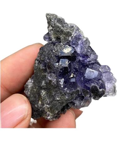 Natural Crystal Rough Natural Polyhedral Tanzanite Blue Purple Fluorite Cluster Mineral specimens Gem Level Stones and Crystals (Size : 9) - Buy Online on GoSupps.com