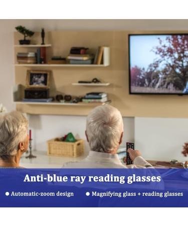 GMXJGZ Autozoom Reading Glasses - 3 Pieces Intelligent Zoom Color Change Glasses for Men & Women | Clear Focus & Automatic Adjustment | Includes Glasses Case & Cloth - Buy Online on GoSupps.com