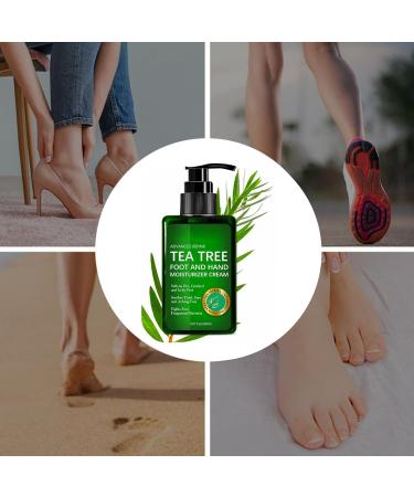 IZBEAUVO Tea Tree Oil Foot and Hand Cream 150ML Foot Cream For Very Dry Feet Cracked Heel Repair Cream Tea Tree Cream Intensive Moisturizer Heel Balm For Cracked Heel Softens Feet&Hand&Knee - Buy Online on GoSupps.com