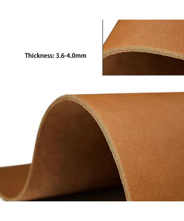 Bourbon Brown Tooling Leather Square 3.6mm-4.0mm (9-10oz) Thick Full Grain Cow Hide Leather Crafts Tooling Hobby Workshop Crafting Leather Heavy Weight (6"x12"  Bourbon Brown) Bourbon Brown-3.5mm 6"x12" - Buy Online on GoSupps.com