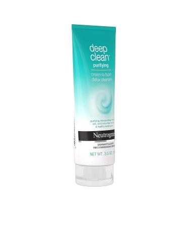 Neutrogena Deep Clean Purifying Cream-to-Foam Detox Facial Cleanser 3.5 oz - Buy Online on GoSupps.com
