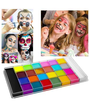 UNIFULL 26 Colors Professional Face & Body Paint Kit for Halloween | Oil Paints Face Paint Sticks Brushes & Special Effects Stickers | Ultimate Makeup Bundle - Buy Online on GoSupps.com