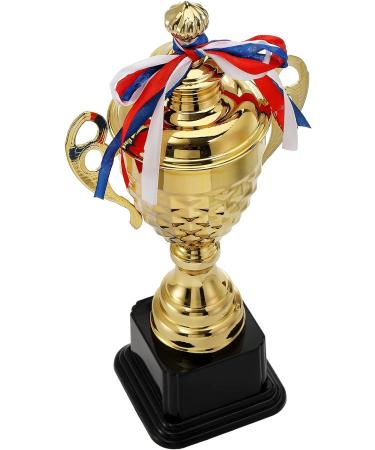 Fasmov Large Gold Trophy Cup - Ideal for Sports Tournaments & Competitions | 14.5 inches - Buy Online on GoSupps.com