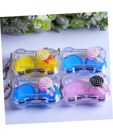 Solustre Contact Lens Case - Small Plastic Container for Easy Lens Storage | Durable & Portable Lens Holder - Buy Online on GoSupps.com