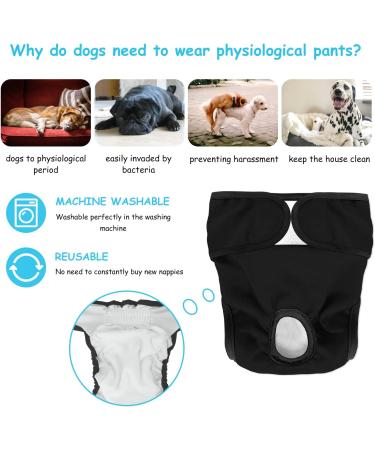 Reusable Dog Diapers - 3 Pack Washable & Eco-Friendly Highly Absorbent for Bitches - Buy Online on GoSupps.com