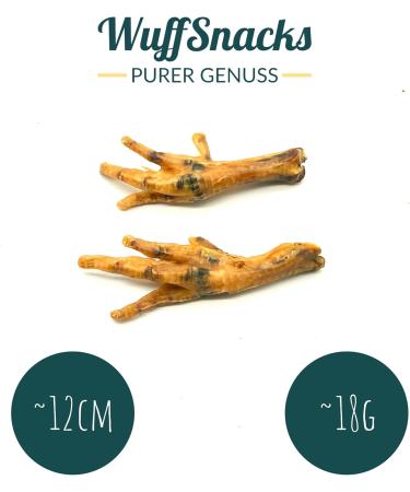 Premium Chicken Feet for Dogs - 2.5 kg Chews & Treats | 100% Natural BARF Dog Food by WuffSnacks - Buy Online on GoSupps.com