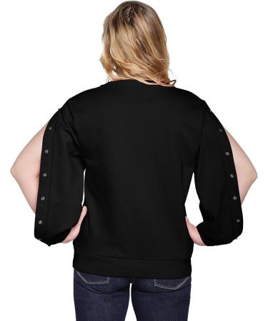 Shop Long Sleeve Dialysis Shirts for Women - Easy Arm Port Access | Perfect Gift for Dialysis Patients - Black & Royal Blue (M-XL - Buy Online on GoSupps.com