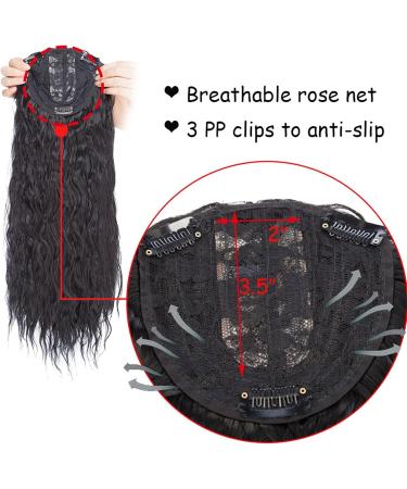 Hair Extensions 20inch Hair Extensions Synthetic Water Wave Clip In Hair Piece Clip In One Piece Hair Black Brown Hairpiece for Women Hair Pieces(86-613) 20inches 86-613 - Buy Online on GoSupps.com