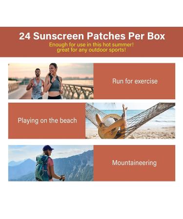 Sun Protection Nose Patch 24Pcs - Reduce Nose Sun Exposure for Outdoor Sports and Swimming - Beige - Buy Online on GoSupps.com
