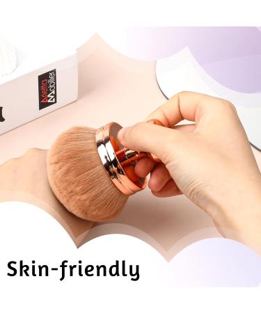 Self Tanner Brush | Extra Large Kabuki Body Makeup Brush - Rose Gold | Perfect for Face Neck & Legs - Buy Online on GoSupps.com