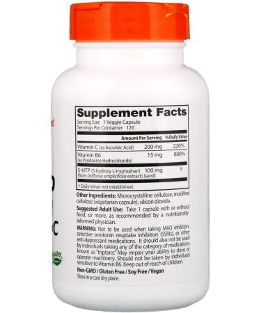 Doctors Best 5HTP Enhanced with Vitamins B6 & C - Boost Mood & Wellness | International Shipping - Buy Online on GoSupps.com
