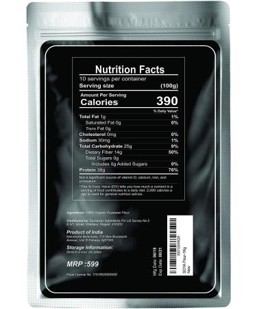 Naturevibe Botanicals Organic SOYA Flour 1kg | Source of Protein and Iron - Buy Online on GoSupps.com