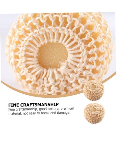 Balacoo 10 Pcs Exfoliating Bath Ball & Body Scrub Kit - Gel Nail Sisal Loofah Shower Pouf & Powder Puff - Perfect for Spa-Like Cleansing | International Shipping Available - Buy Online on GoSupps.com