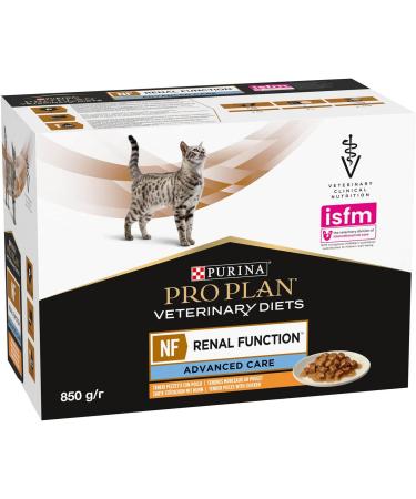 Proplan Pro Plan Veterinary Diet Nf Renal Function for Cats Chicken 10 Sachets 85 g - Buy Online on GoSupps.com